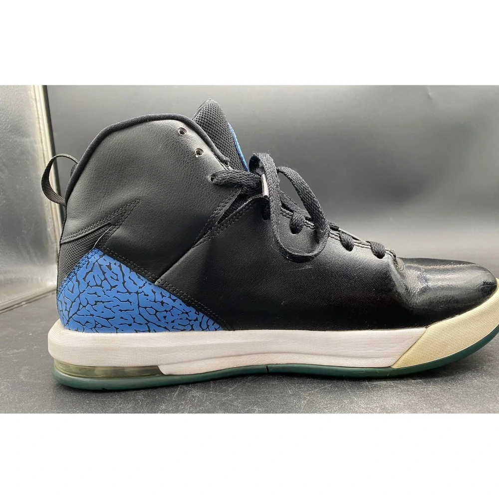 Jordan Flight Origin 2 Mens Black Sport Blue Basketball Shoes 705077-008 Size 11